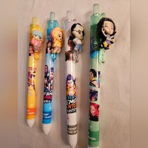 Colorful K-Pop Character Pens